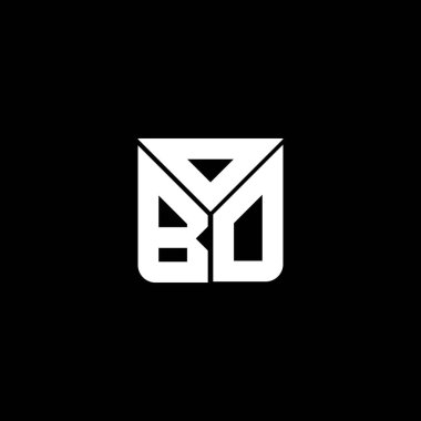 OBO harf logosu yaratıcı tasarımı vektör grafik, OBO basit ve modern logo. OBO lüks alfabe tasarımı  
