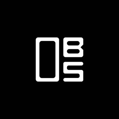 OBS mektup logosu yaratıcı tasarım vektör grafik, OBS basit ve modern logo. OBS lüks alfabe tasarımı  