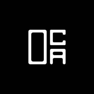 OCA harf logosu yaratıcı tasarım vektör grafik, OCA basit ve modern logo. OCA lüks alfabe tasarımı  