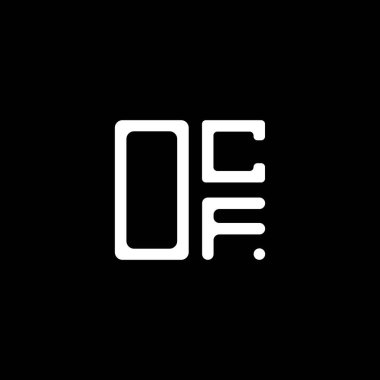 OCF harf logosu tasarımı vektör grafik, OCF basit ve modern logo. OCF lüks alfabe tasarımı  