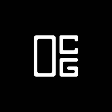OCG harf logosu yaratıcı tasarım vektör grafik, OCG basit ve modern logo. OCG lüks alfabe tasarımı  