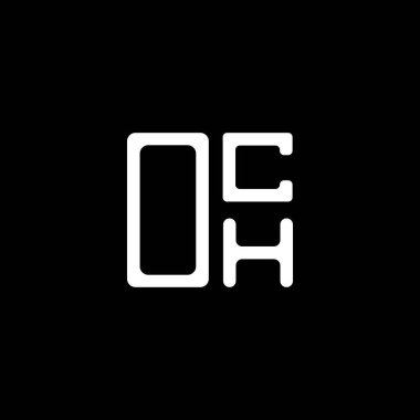 OCH harfi logo yaratıcı tasarımı vektör grafik, OCH basit ve modern logo. OCH lüks alfabe tasarımı  