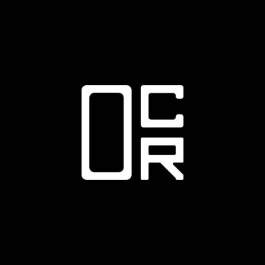 OCR harf logosu yaratıcı tasarım vektör grafik, OCR basit ve modern logo. OCR lüks alfabe tasarımı  