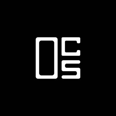 OCS harf logosu yaratıcı tasarım vektör grafik, OCS basit ve modern logo. OCS lüks alfabe tasarımı  