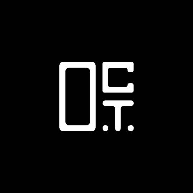 OCT harfi logosu yaratıcı tasarım vektör grafik, OCT basit ve modern logo. OCT lüks alfabe tasarımı  