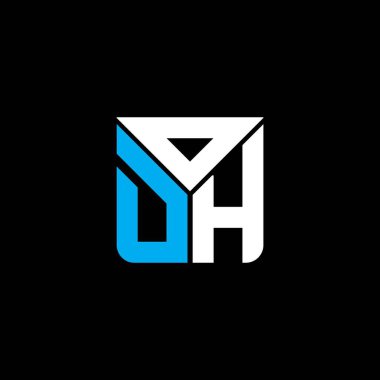 Vektör grafik, ODI basit ve modern logolu ODI harfi yaratıcı logosu. ODI lüks alfabe tasarımı  