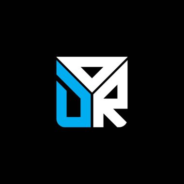 ODR harfi logo yaratıcı tasarımı vektör grafik, ODR basit ve modern logo. ODR lüks alfabe tasarımı  