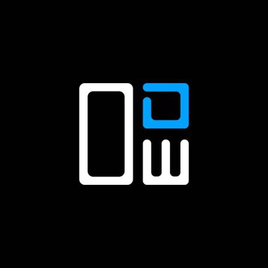 ODW harf logosu yaratıcı tasarımı vektör grafik, ODW basit ve modern logo. ODW lüks alfabe tasarımı  