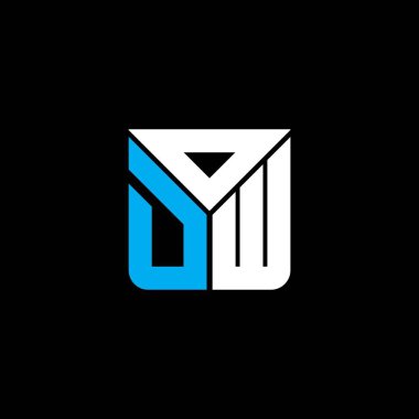 ODW harf logosu yaratıcı tasarımı vektör grafik, ODW basit ve modern logo. ODW lüks alfabe tasarımı  