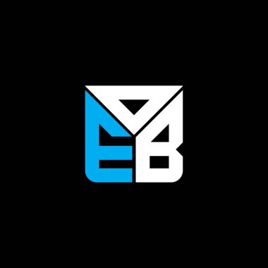 OEB harfi logo yaratıcı tasarımı vektör grafik, OEB basit ve modern logo. OEB lüks alfabe tasarımı  