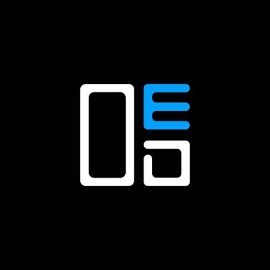 OED harf logosu yaratıcı tasarımı vektör grafik, OED basit ve modern logo. OED lüks alfabe tasarımı  