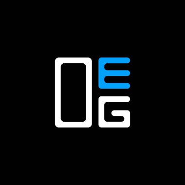 OEG harf logosu yaratıcı tasarım vektör grafik, OEG basit ve modern logo. OEG lüks alfabe tasarımı  