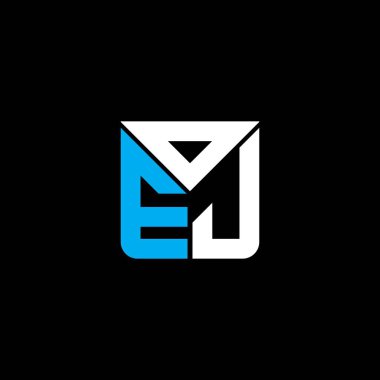 OEJ harf logosu yaratıcı tasarımı vektör grafik, OEJ basit ve modern logo. OEJ lüks alfabe tasarımı  