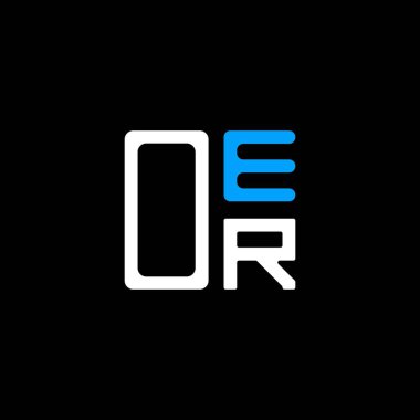 Vektör grafik, OER basit ve modern logolu OER harfi yaratıcı logosu. Lüks alfabe dizaynı  