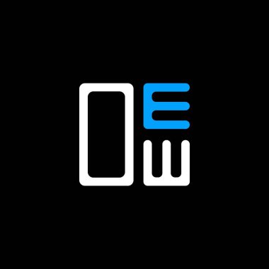 OEW harfli yaratıcı logo, vektör grafik, OEW basit ve modern logo. Lüks alfabe tasarımı  