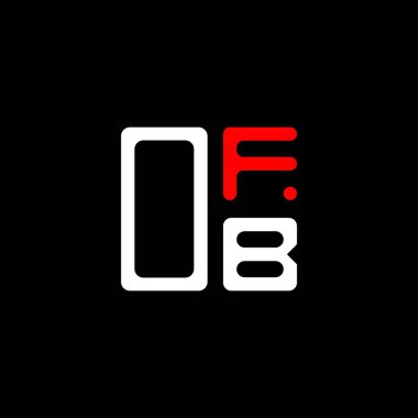 OFB harfi logo yaratıcı tasarımı vektör grafik, OFB basit ve modern logo. OFB lüks alfabe tasarımı  