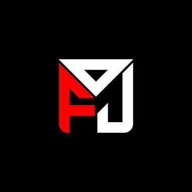 OFJ harf logosu yaratıcı tasarım vektör grafik, OFJ basit ve modern logo. OFJ lüks alfabe tasarımı  