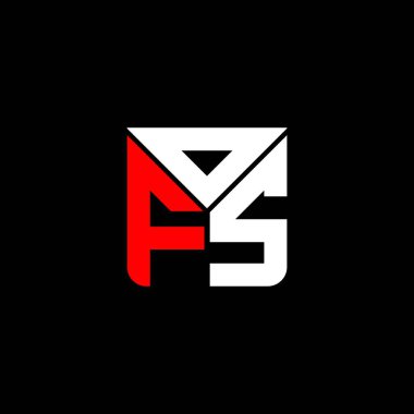OFS harf logosu yaratıcı tasarım vektör grafik, OFS basit ve modern logo. OFS lüks alfabe tasarımı  