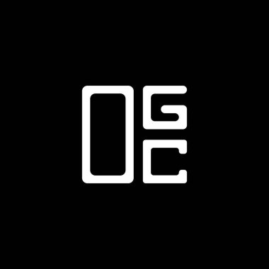 OGC harf logosu yaratıcı tasarımı vektör grafik, OGC basit ve modern logo. OGC lüks alfabe tasarımı  