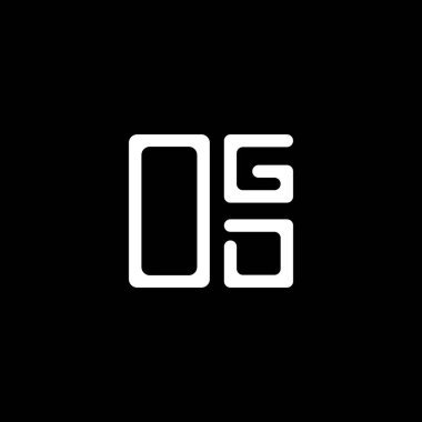 OGD harf logosu yaratıcı tasarım vektör grafik, OGD basit ve modern logo. OGD lüks alfabe tasarımı  