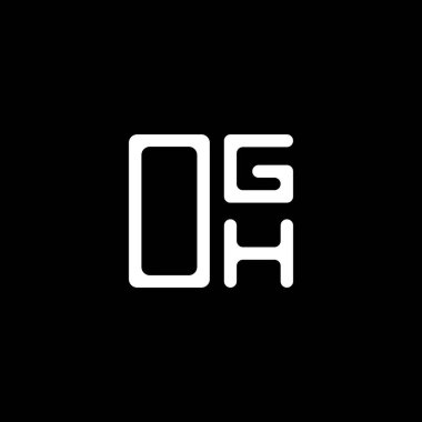 OGH harf logosu yaratıcı tasarım vektör grafik, OGH basit ve modern logo. OGH lüks alfabe tasarımı  