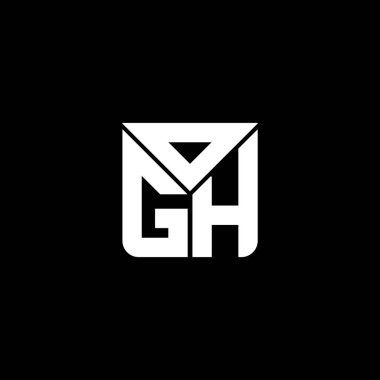 OGH harf logosu yaratıcı tasarım vektör grafik, OGH basit ve modern logo. OGH lüks alfabe tasarımı  