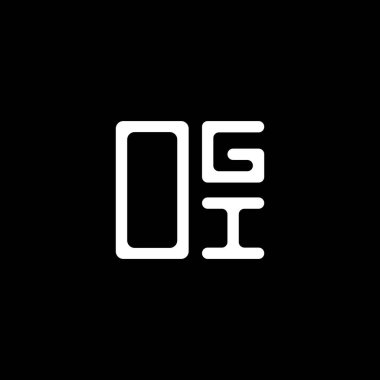 OGI harf logosu yaratıcı tasarımı vektör grafik, OGI basit ve modern logo. OGI lüks alfabe tasarımı  