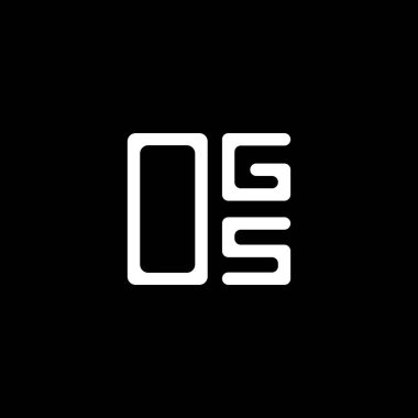 OGS harfi logo yaratıcı tasarımı vektör grafik, OGS basit ve modern logo. OGS lüks alfabe tasarımı  