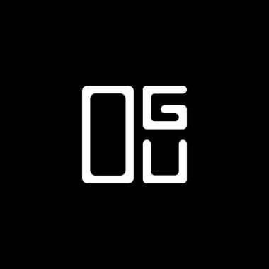 OGU harf logosu yaratıcı tasarımı vektör grafik, OGU basit ve modern logo. OGU lüks alfabe tasarımı  