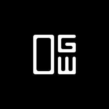 OGW harf logosu yaratıcı tasarım vektör grafik, OGW basit ve modern logo. OGW lüks alfabe tasarımı  