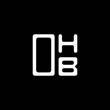 OHB harfi logo yaratıcı tasarımı vektör grafik, OHB basit ve modern logo. OHB lüks alfabe tasarımı  