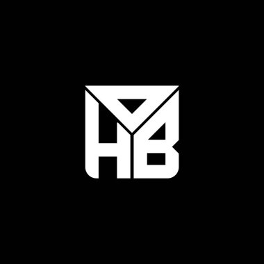 OHB harfi logo yaratıcı tasarımı vektör grafik, OHB basit ve modern logo. OHB lüks alfabe tasarımı  