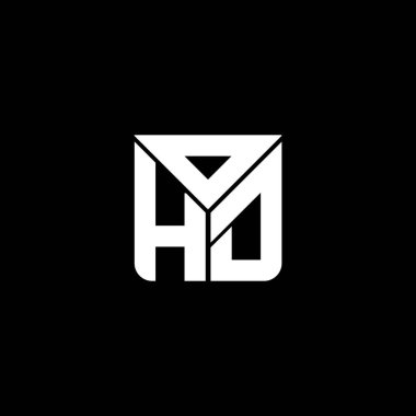 OHD harf logosu yaratıcı tasarımı vektör grafik, OHD basit ve modern logo. OHD lüks alfabe tasarımı  