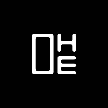 OHE harf logosu yaratıcı tasarımı vektör grafik, OHE basit ve modern logo. OHE lüks alfabe tasarımı  