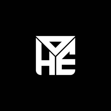 OHE harf logosu yaratıcı tasarımı vektör grafik, OHE basit ve modern logo. OHE lüks alfabe tasarımı  