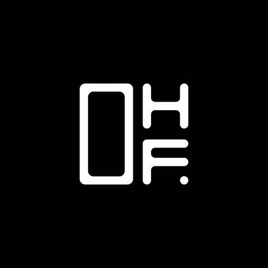 OHF harf logosu yaratıcı tasarım vektör grafik, OHF basit ve modern logo. OHF lüks alfabe tasarımı  