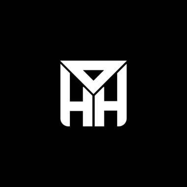 OHH harf logosu yaratıcı tasarım vektör grafik, OHH basit ve modern logo. Lüks alfabe dizaynı  