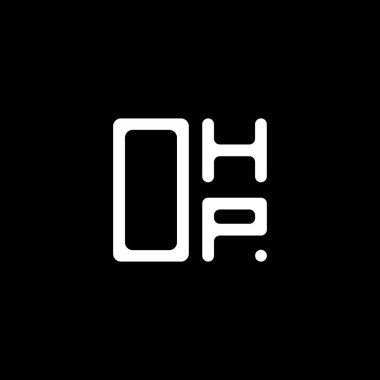 OHP harf logosu yaratıcı tasarım vektör grafik, OHP basit ve modern logo. OHP lüks alfabe tasarımı  