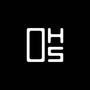 OHS harf logosu yaratıcı tasarım vektör grafik, OHS basit ve modern logo. OHS lüks alfabe tasarımı  