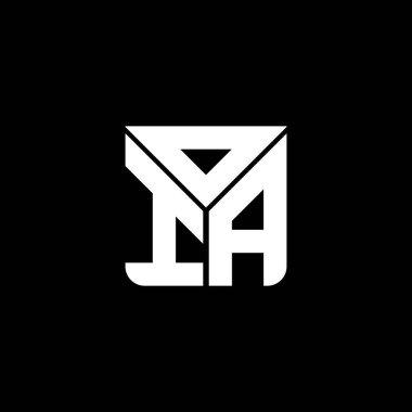 OIA harf logosu tasarımı vektör grafik, OIA basit ve modern logo. OIA lüks alfabe tasarımı  