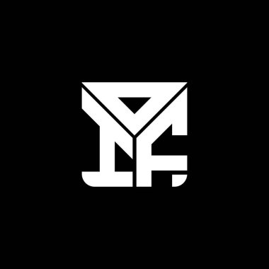 OIF harf logosu tasarımı vektör grafik, OIF basit ve modern logo. Oif lüks alfabe tasarımı  