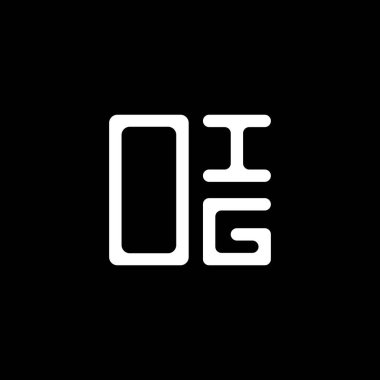 OIG harf logosu yaratıcı tasarım vektör grafik, OIG basit ve modern logo. OIG lüks alfabe tasarımı  