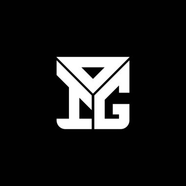 OIG harf logosu yaratıcı tasarım vektör grafik, OIG basit ve modern logo. OIG lüks alfabe tasarımı  