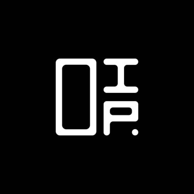 OIP harfi logosu, vektör grafik, işletim sistemi basit ve modern logolu yaratıcı tasarım. OIP lüks alfabe tasarımı  