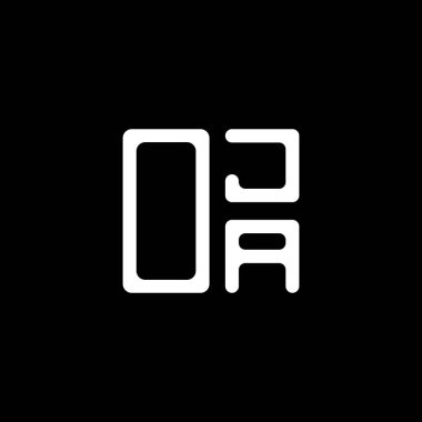 OJA harf logosu tasarımı vektör grafik, OJA basit ve modern logo. OJA lüks alfabe tasarımı  