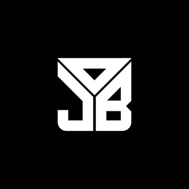 OJB harfi logo yaratıcı tasarımı vektör grafik, OJB basit ve modern logo. OJB lüks alfabe tasarımı  