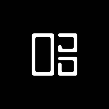 OJD harf logosu yaratıcı tasarımı vektör grafik, OJD basit ve modern logo. OJD lüks alfabe tasarımı  