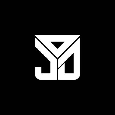 OJD harf logosu yaratıcı tasarımı vektör grafik, OJD basit ve modern logo. OJD lüks alfabe tasarımı  