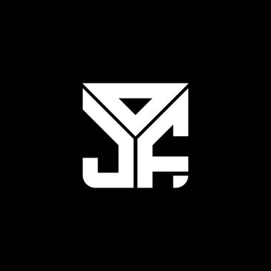 OJF harf logosu yaratıcı tasarım vektör grafik, OJF basit ve modern logo. OJF lüks alfabe tasarımı  