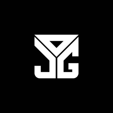 OJG harfi logo yaratıcı tasarımı vektör grafik, OJG basit ve modern logo. OJG lüks alfabe tasarımı  